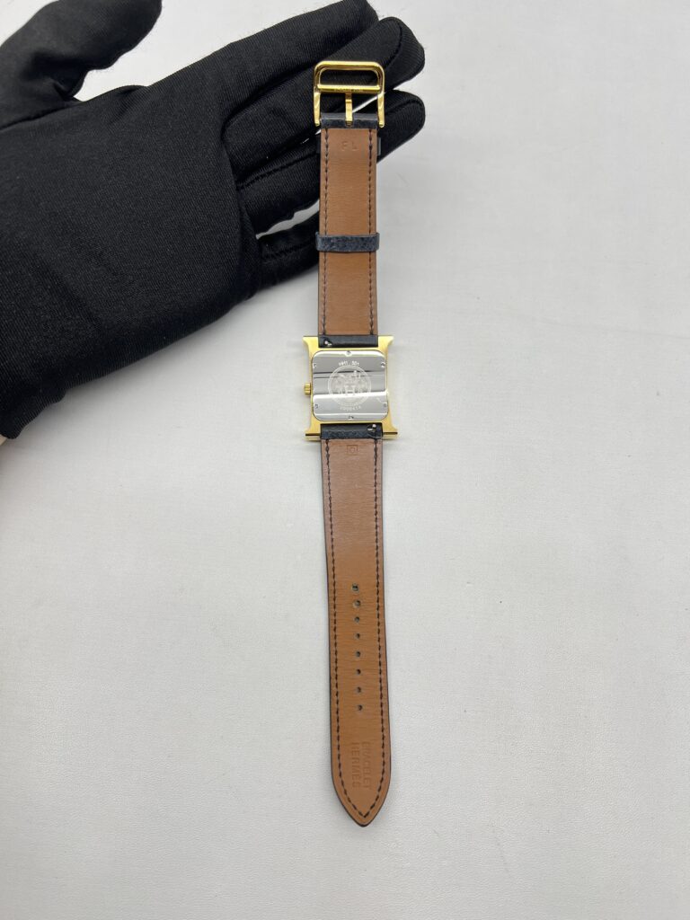 Hermes Heure H Epsom Noir GHW