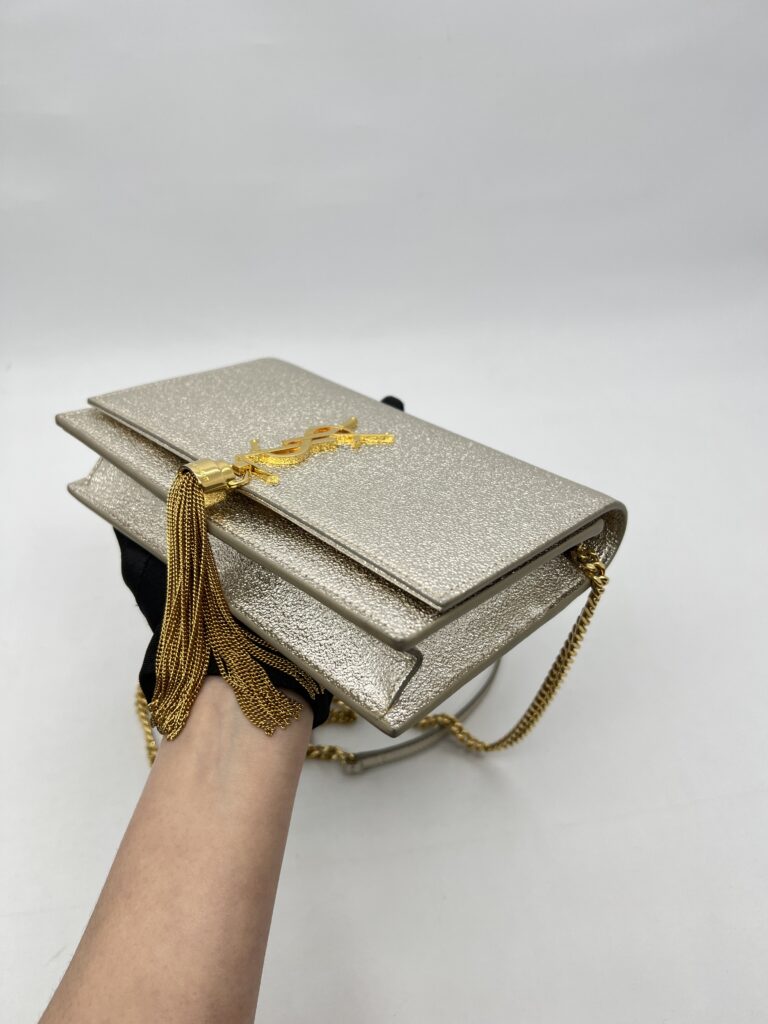 Saint Laurent Kate Metalic Light Gold GHW