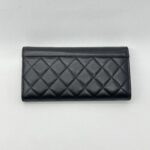 Chanel CC Long Wallet Black SHW