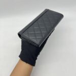 Chanel CC Long Wallet Black SHW