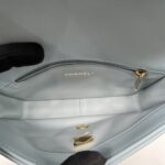Chanel Mini Enamel Pending CC Lambskin Light Blue GHW