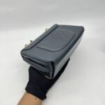 Chanel Chevron Top Handle Blue Calfskin GHW
