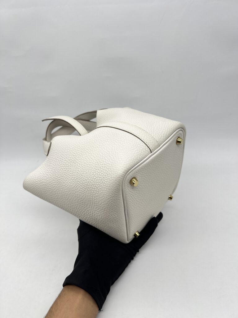 Hermes Picotin Lock 18 Clemence Gris Perle GHW