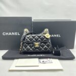 Chanel Small Hobo Glaze Black GHW