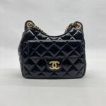 Chanel Small Hobo Glaze Black GHW