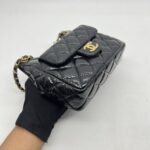 Chanel Small Hobo Glaze Black GHW