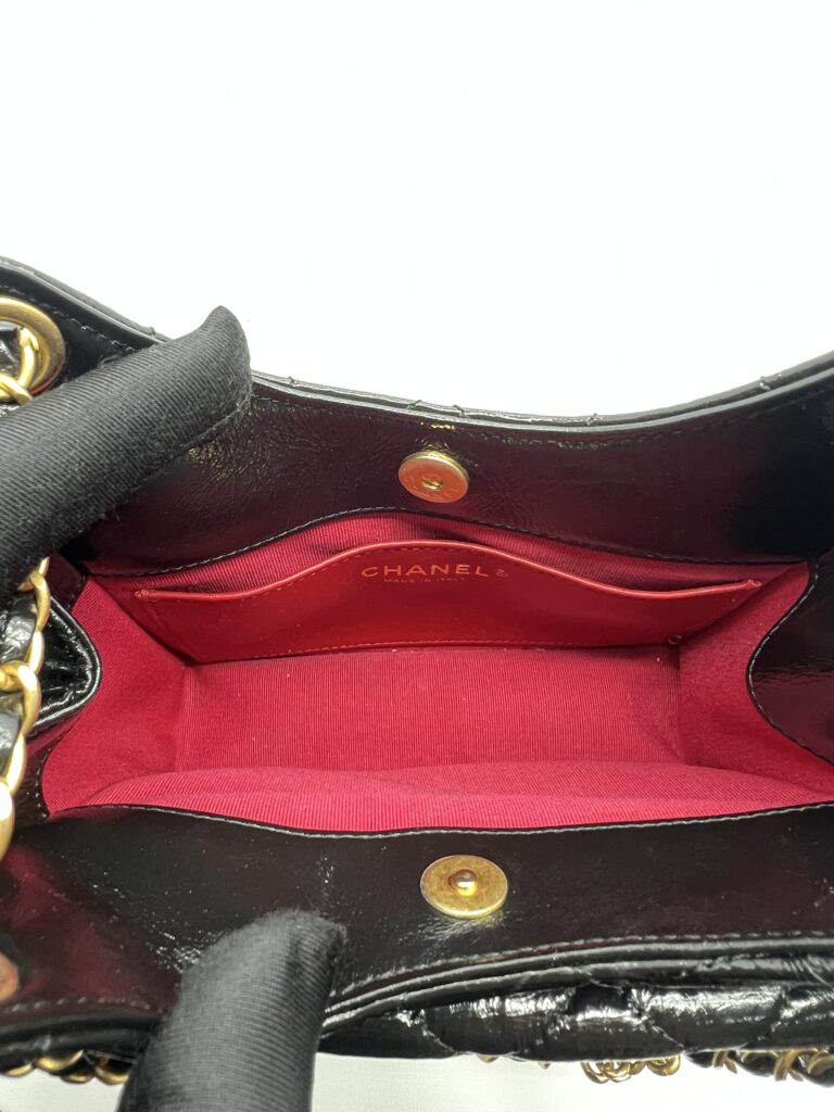 Chanel Small Hobo Glaze Black GHW