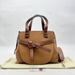 Loewe Gate Top Handle Caramel Brown GHW