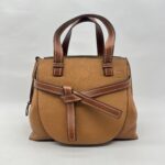 Loewe Gate Top Handle Caramel Brown GHW