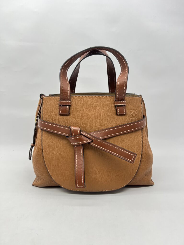 Loewe Gate Top Handle Caramel Brown GHW