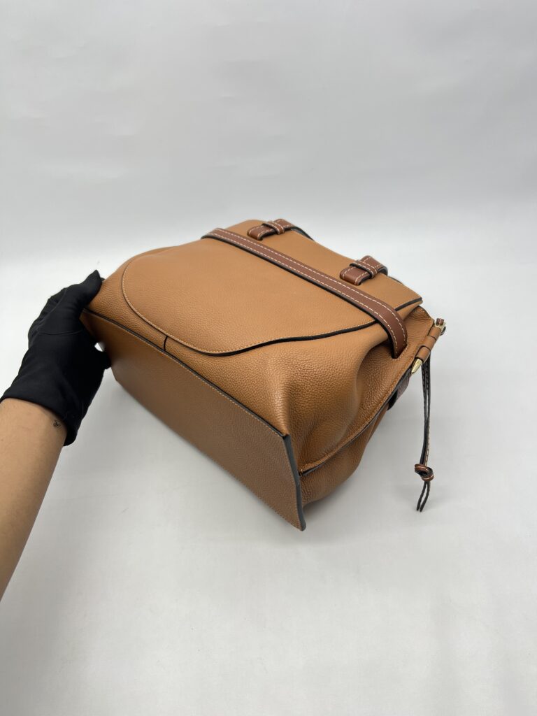 Loewe Gate Top Handle Caramel Brown GHW