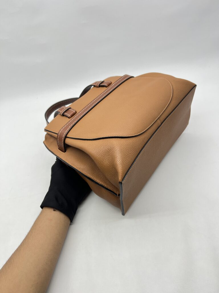 Loewe Gate Top Handle Caramel Brown GHW