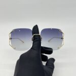 Gucci Sunglasses Rimless Gold Brown