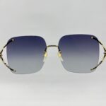 Gucci Sunglasses Rimless Gold Brown