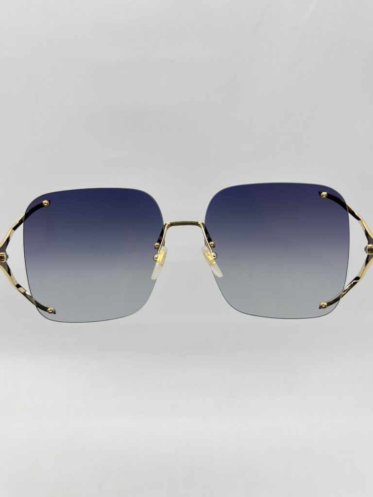 Gucci Sunglasses Rimless Gold Brown