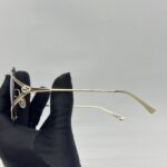 Gucci Sunglasses Rimless Gold Brown