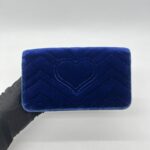 Gucci Marmont Mini Bag Velvet Blue GHW
