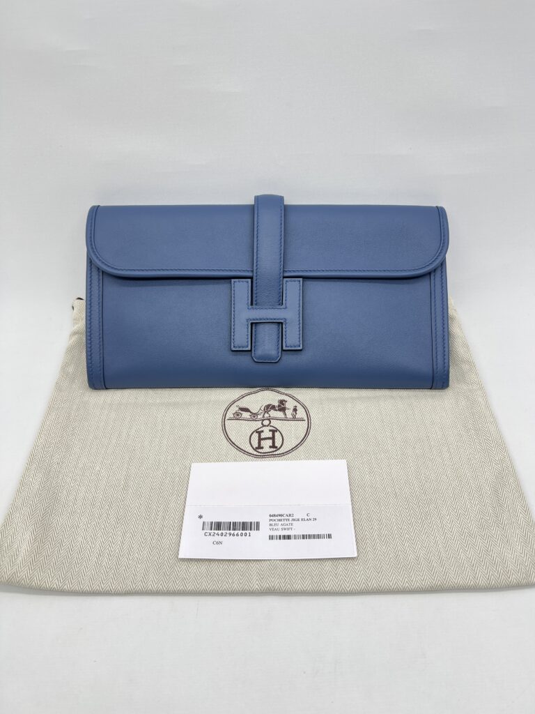 Hermes Jige Elan 29 Swift Bleu Agate