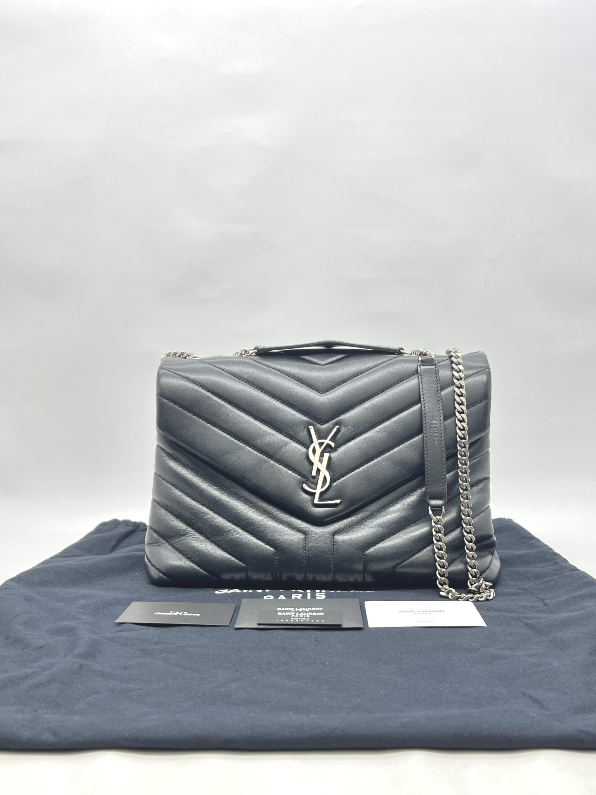 Saint Laurent Lou Lou Medium Black SHW