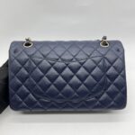 Chanel Medium Classic D. Flap Caviar Navy LGHW