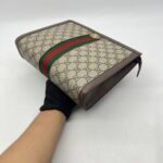 Gucci Ophidia Pouch GG Supreme Brown GHW