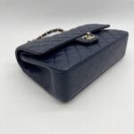 Chanel Medium Classic D. Flap Caviar Navy LGHW