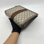 Gucci Ophidia Pouch GG Supreme Brown GHW
