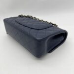 Chanel Medium Classic D. Flap Caviar Navy LGHW