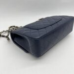 Chanel Medium Classic D. Flap Caviar Navy LGHW