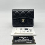 Chanel Trifold Wallet Caviar Black GHW