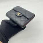 Chanel Trifold Wallet Caviar Black GHW