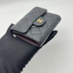 Chanel Trifold Wallet Caviar Black GHW