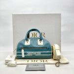 Dior D-Vibe Bowling Small Blue White GHW