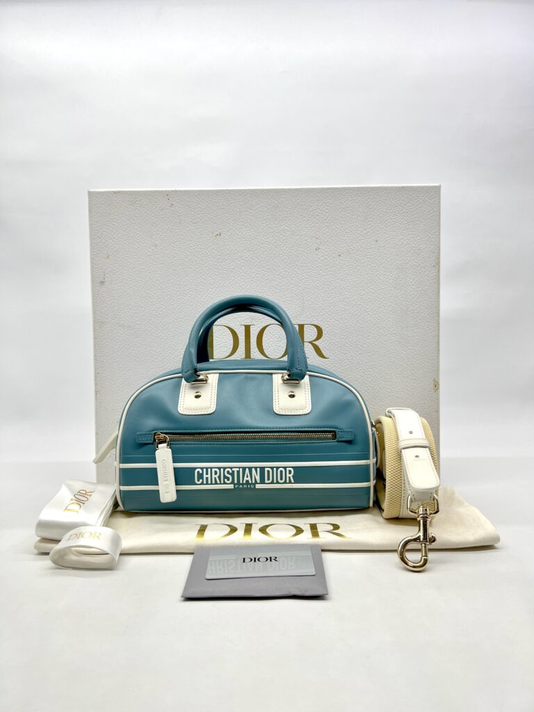 Dior D-Vibe Bowling Small Blue White GHW