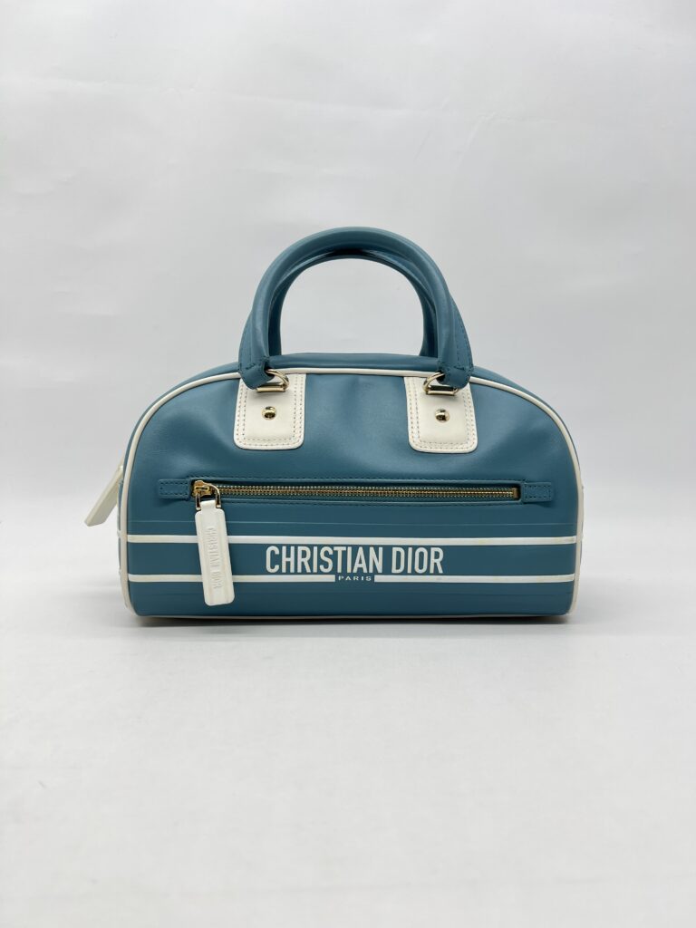 Dior D-Vibe Bowling Small Blue White GHW