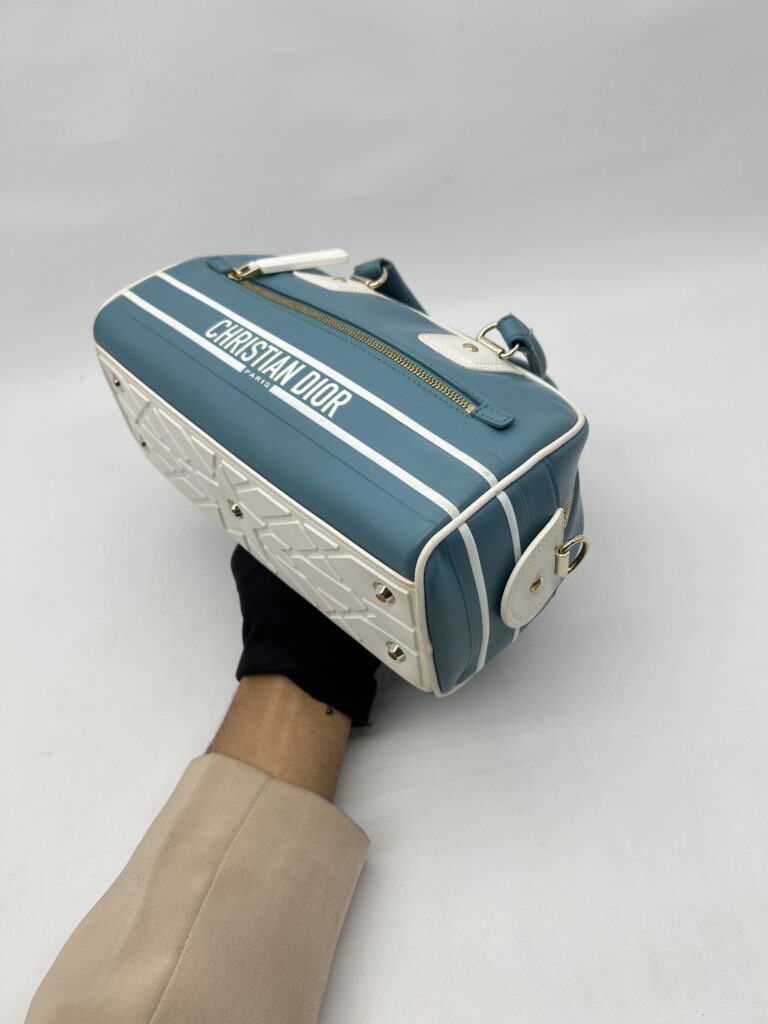 Dior D-Vibe Bowling Small Blue White GHW