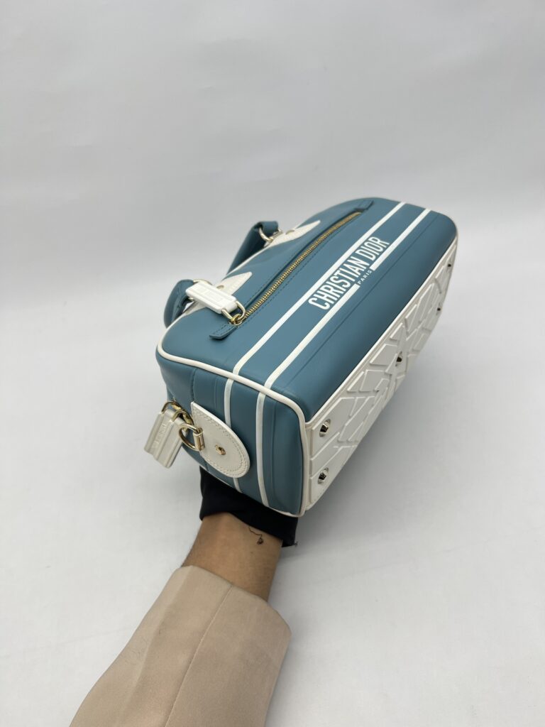 Dior D-Vibe Bowling Small Blue White GHW