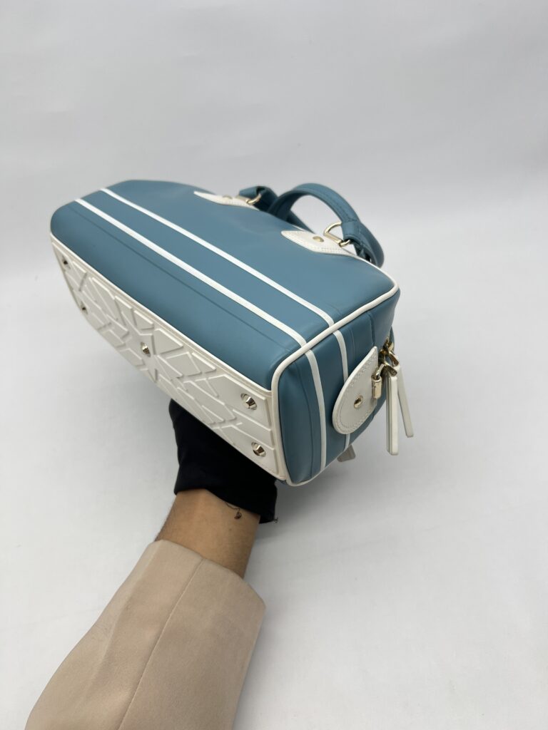 Dior D-Vibe Bowling Small Blue White GHW
