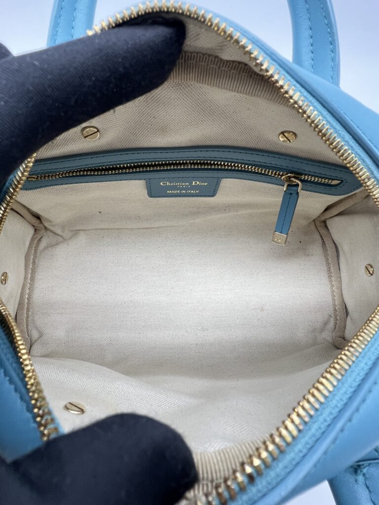 Dior D-Vibe Bowling Small Blue White GHW