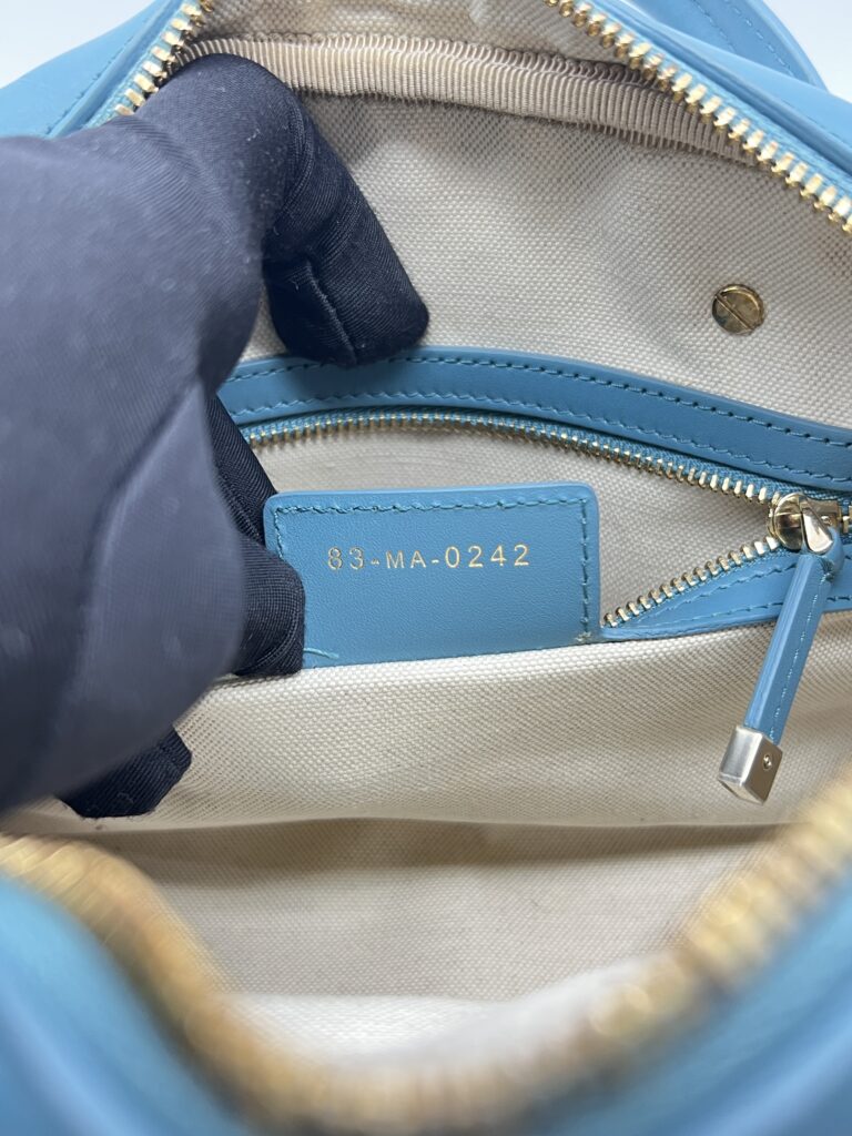 Dior D-Vibe Bowling Small Blue White GHW