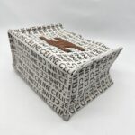Chanel Small Cabas Canvas White And Tan