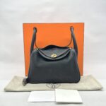 Hermes Lindy 26 Taurillon Clemence Noir GHW