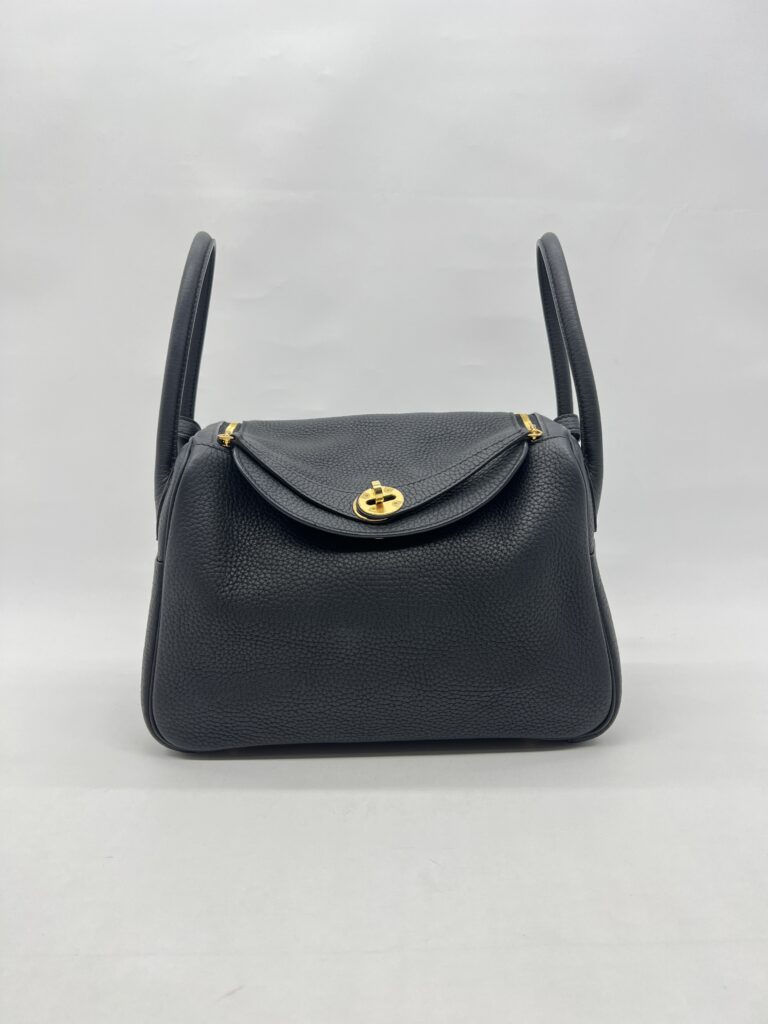 Hermes Lindy 26 Taurillon Clemence Noir GHW