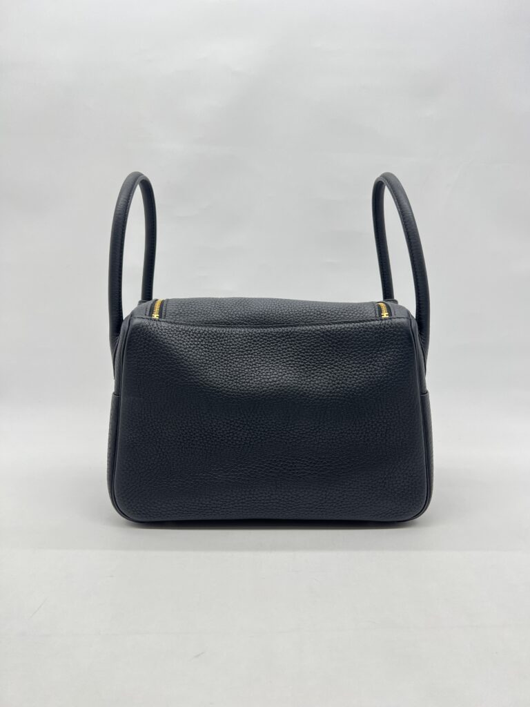 Hermes Lindy 26 Taurillon Clemence Noir GHW