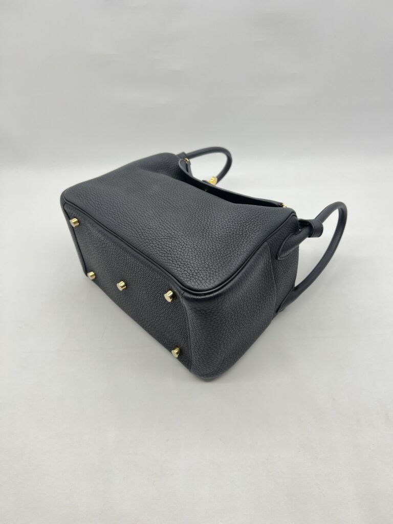 Hermes Lindy 26 Taurillon Clemence Noir GHW