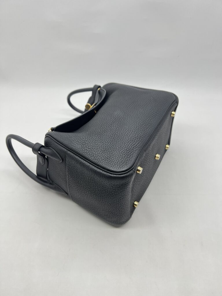 Hermes Lindy 26 Taurillon Clemence Noir GHW
