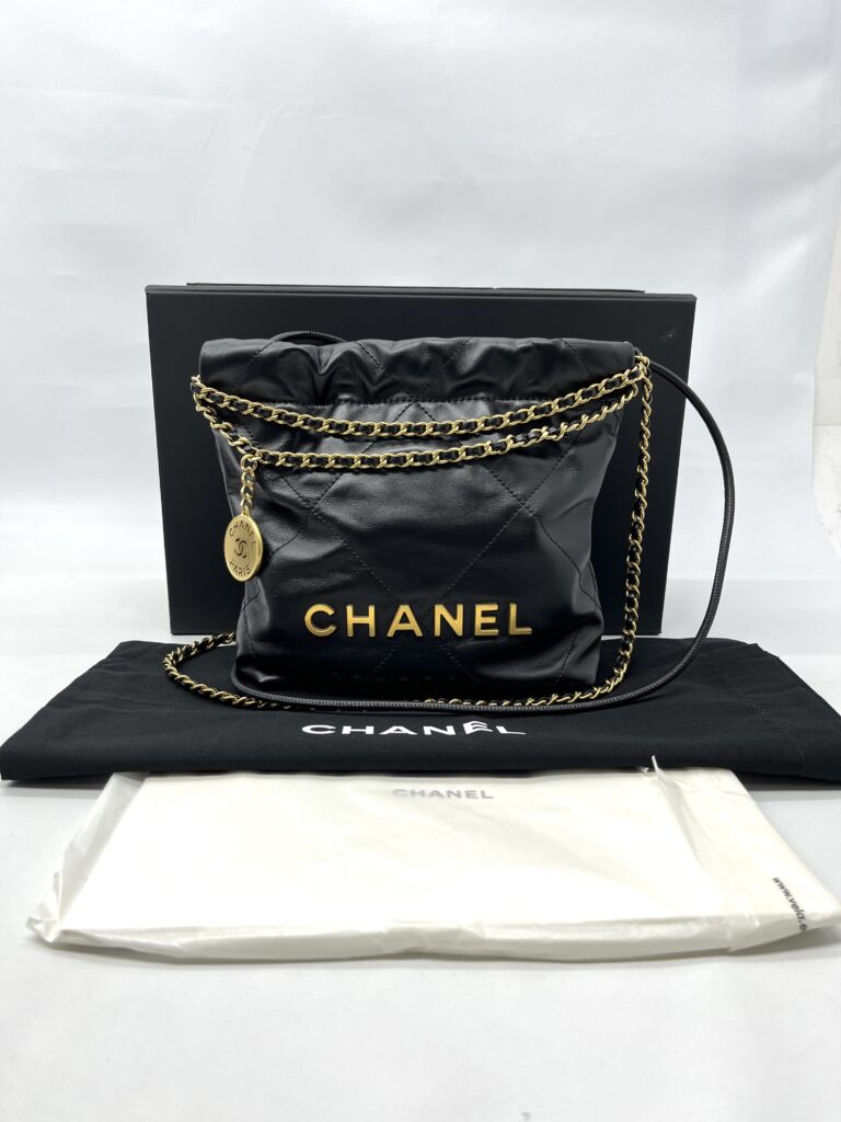 Chanel C22 Mini Lambskin Black GHW