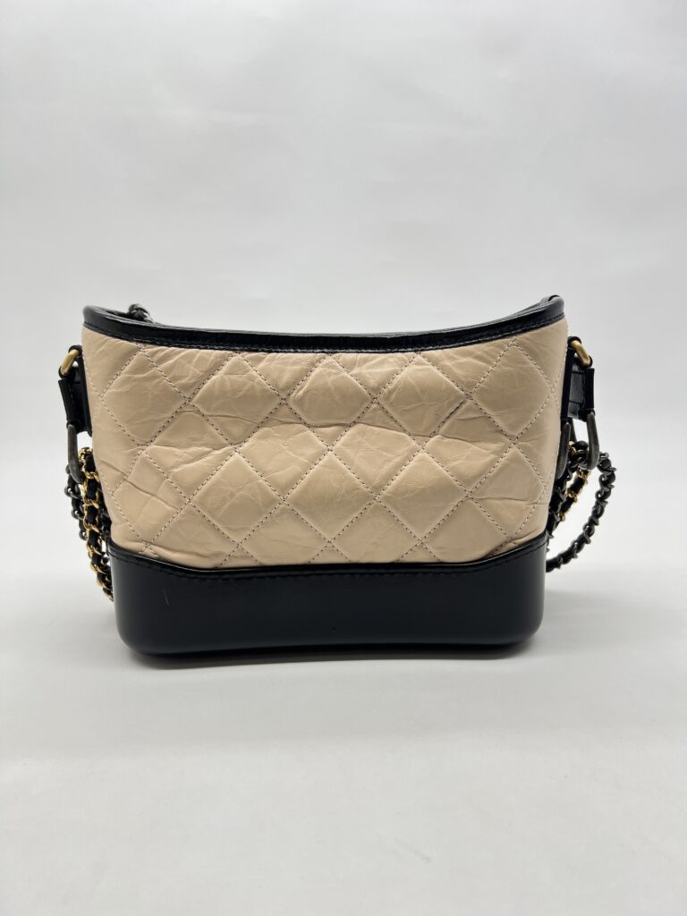 Chanel Gabrielle Small Beige Black