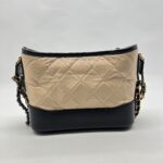 Chanel Gabrielle Small Beige Black