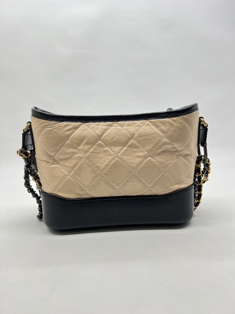 Chanel Gabrielle Small Beige Black
